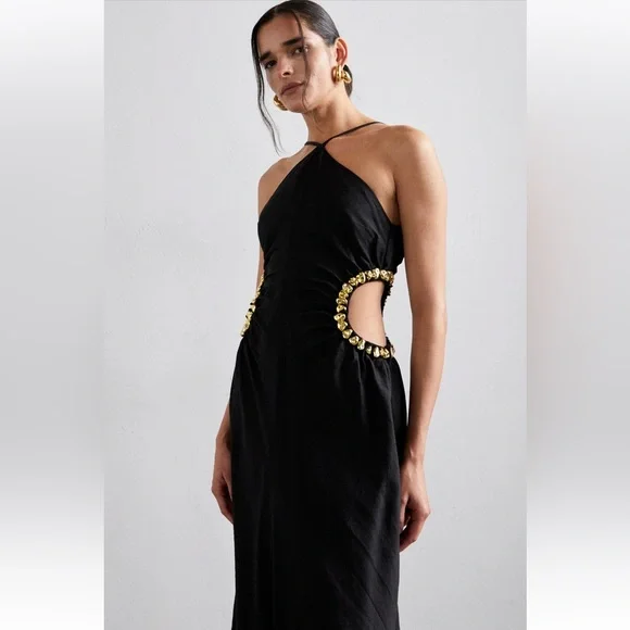 green emerald velvet dress ZAN GOWN